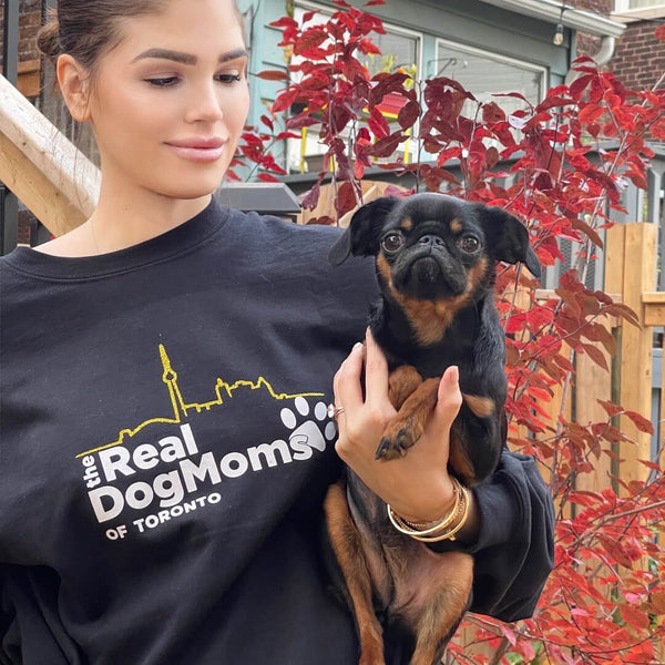 Crew Real Dog Moms Of Toronto Dog Mom Sweater Tee Toronto Dog Moms