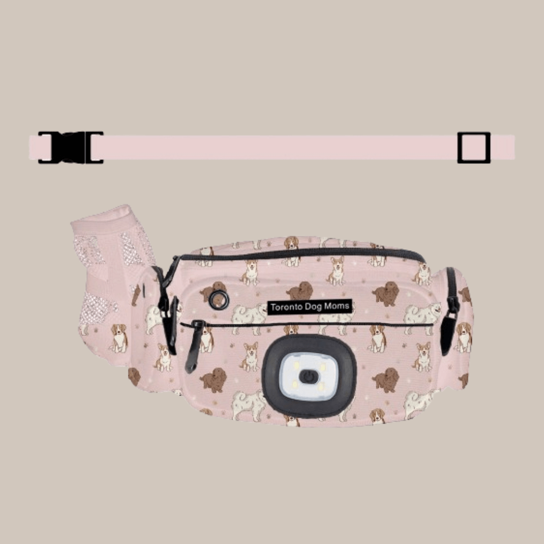 The Excursion Fanny Pack - Patterned Blush Pink