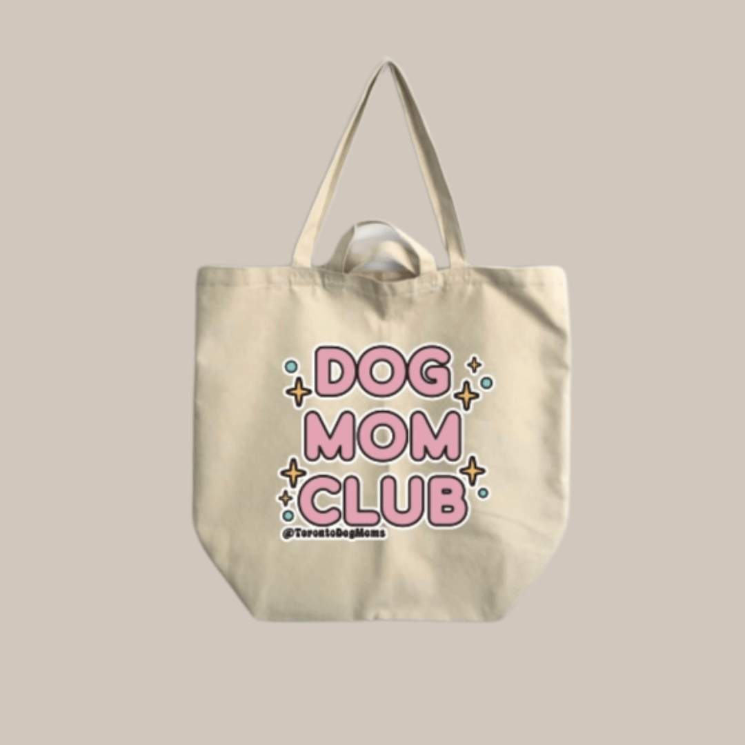 Dog Mom Club Jumbo Tote - Khaki