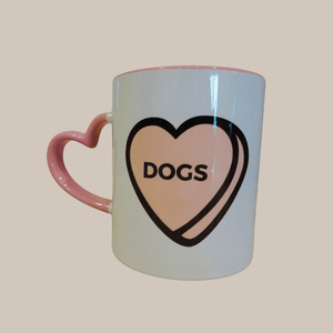Mug Heart Handle - Dog Lover