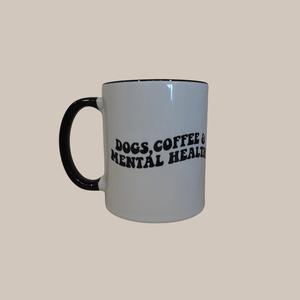 Mug Dogs, Coffee & Mental Health - Black