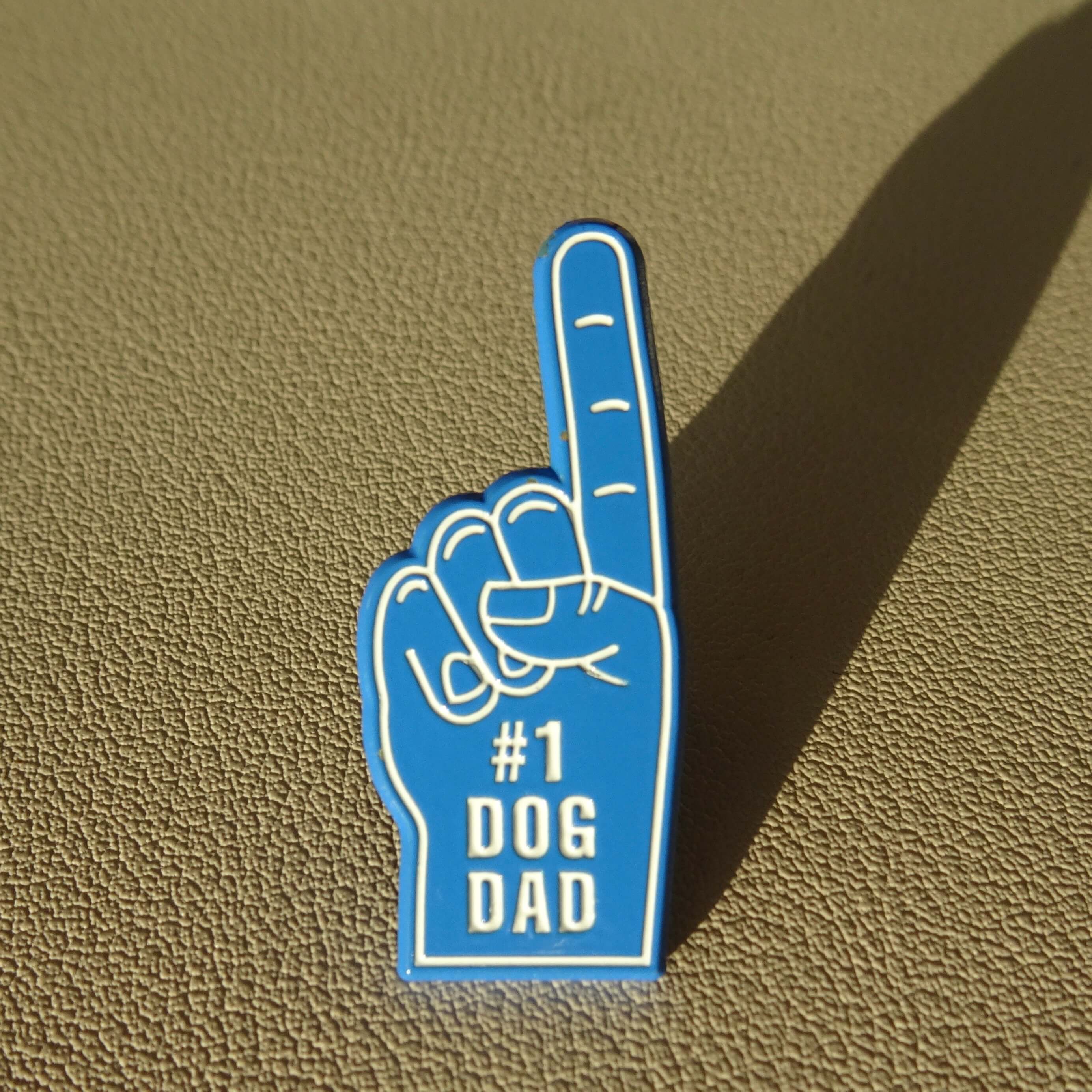 #1 Dog Dad Pin