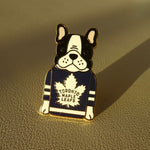 Toronto Maple Leafs Black Frenchie Pin
