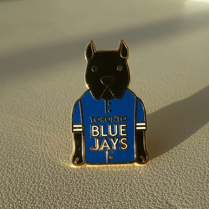 Toronto Blue Jays Black Bull Terrier Pin