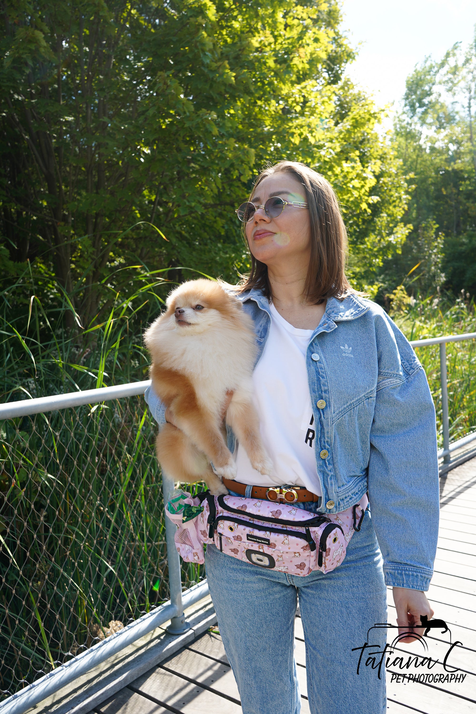 The Excursion Fanny Pack - Patterned Blush Pink - Toronto Dog Moms
