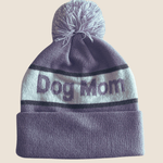 Pom Pom Beanie - Dog Mom - Lavender