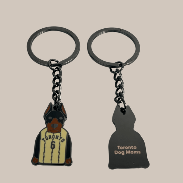 Toronto Raptors Doberman Keychain – Toronto Dog Moms