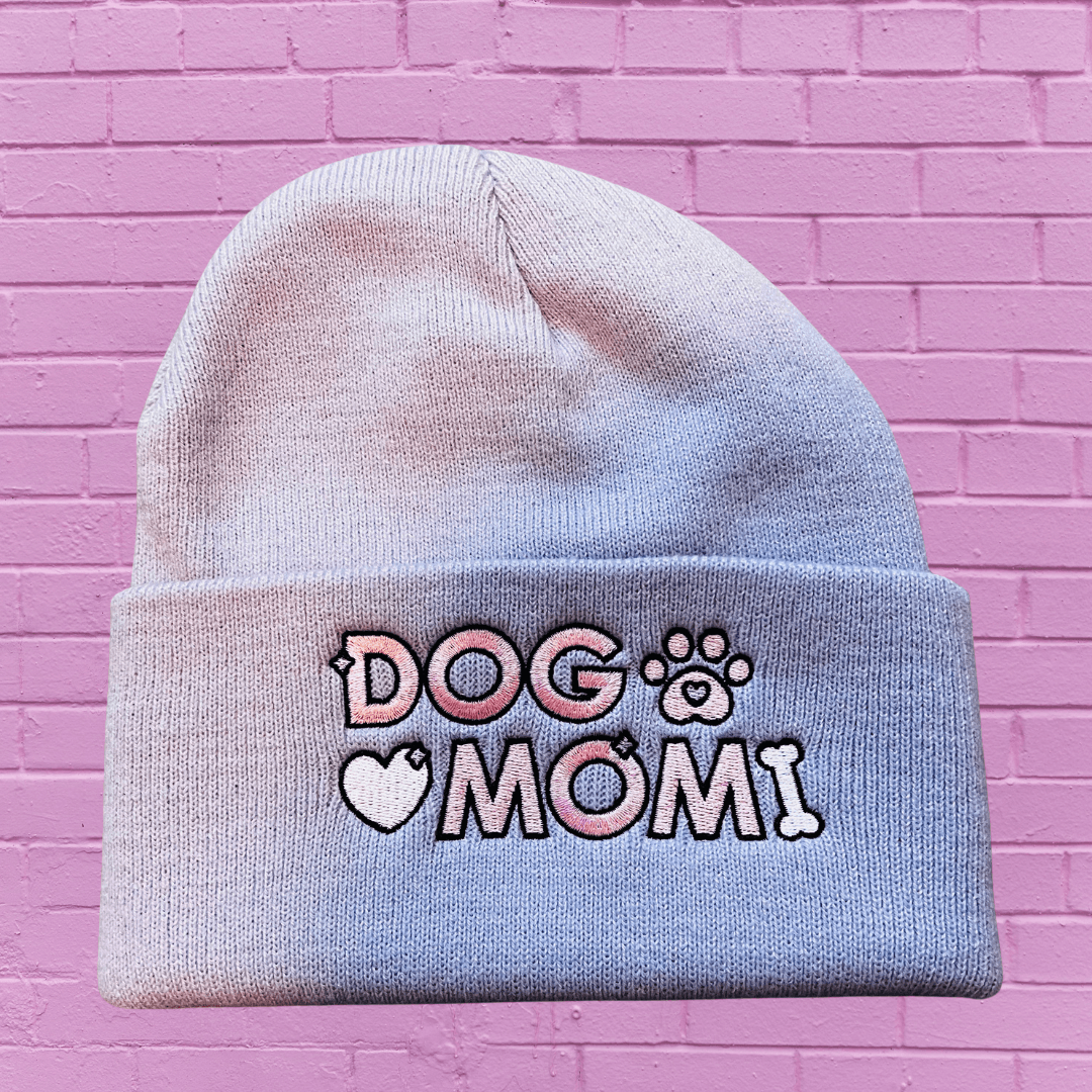 Dog mom beanie hot sale