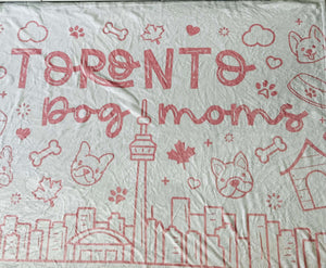 Plush Blanket Toronto Dog Moms City Mural